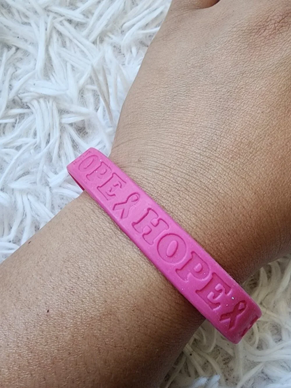 10/$10 - Pink Breast Cancer Awareness Rubber Bracelet